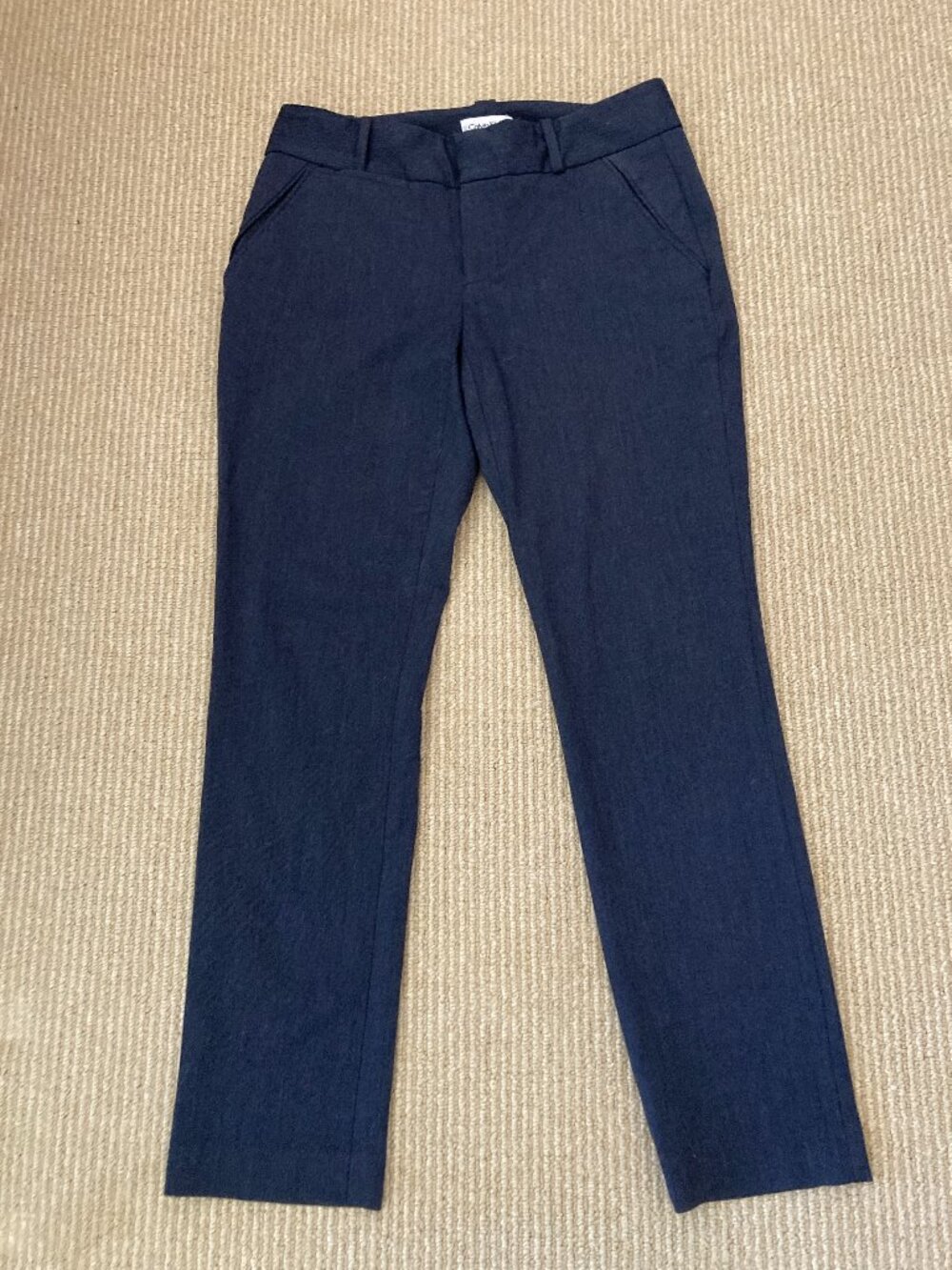 Calvin Klein Women's Modern Fit Ankle Length Trousers Charcoal Sz 4